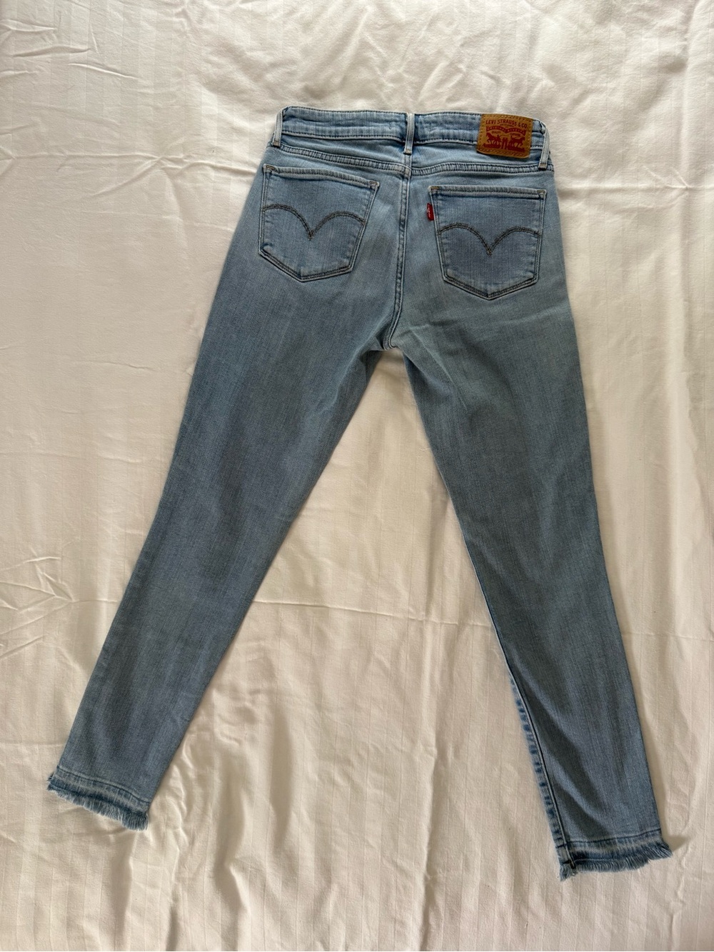 Levi's Light Wash High-Rise Skinny Jeans